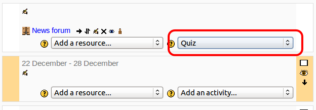 create quiz