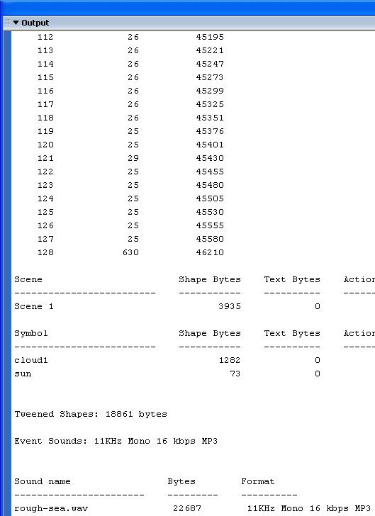 Generate Size Report