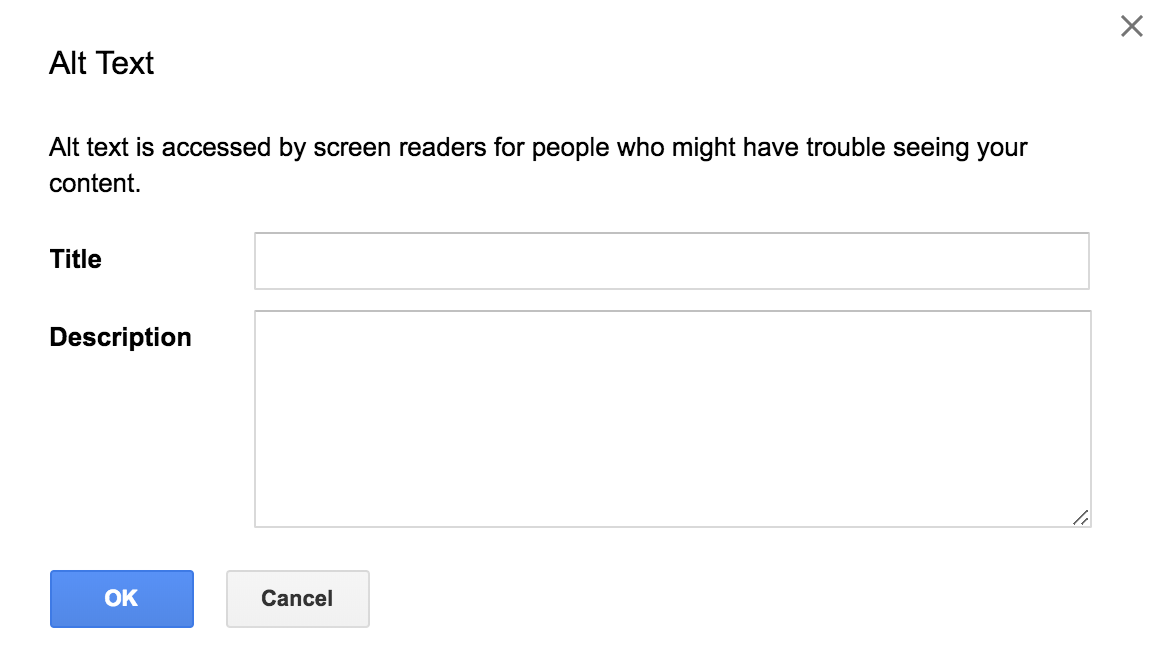 Google Docs Alt Text