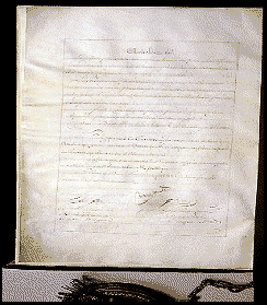 Louisiana Treaty with Napoleon's signature