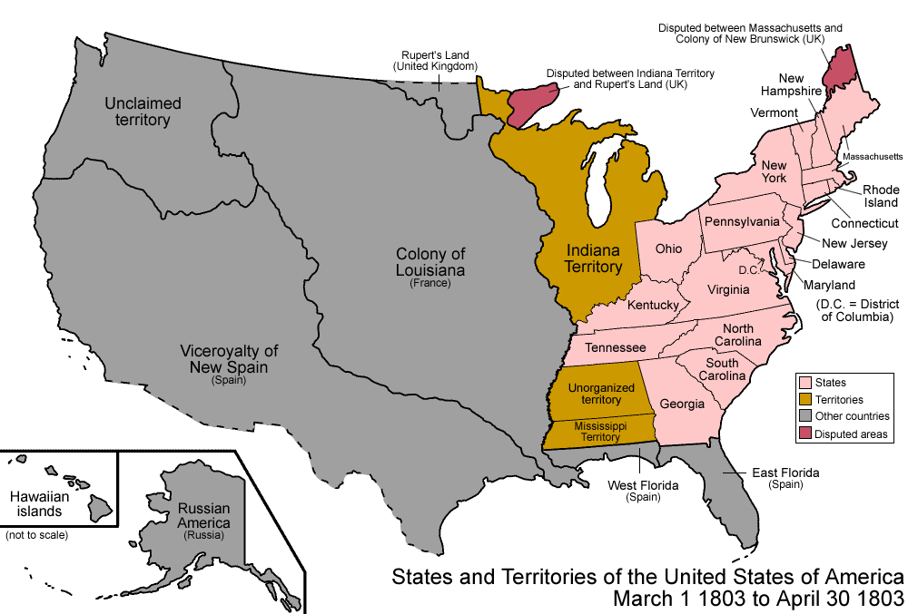 U.S. Map 1803